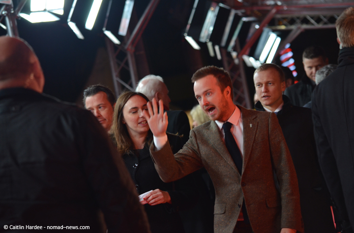 Aaron Paul on the red carpet at the 2014 Berlinale film festival.