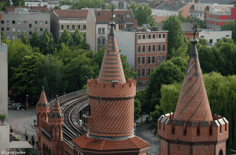 The Oberbaumbrücke from above. Copyright: Caitlin Hardee