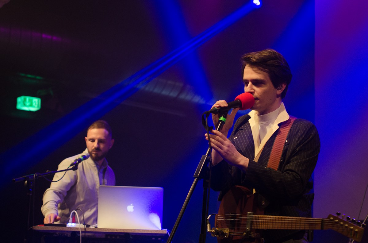 Brunettes Shoot Blondes onstage at the festival.